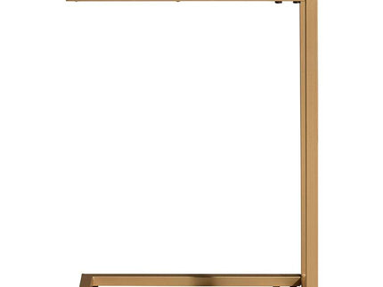 Aggie 16" Wide Elm Top and Gold Frame Computer Tray Table