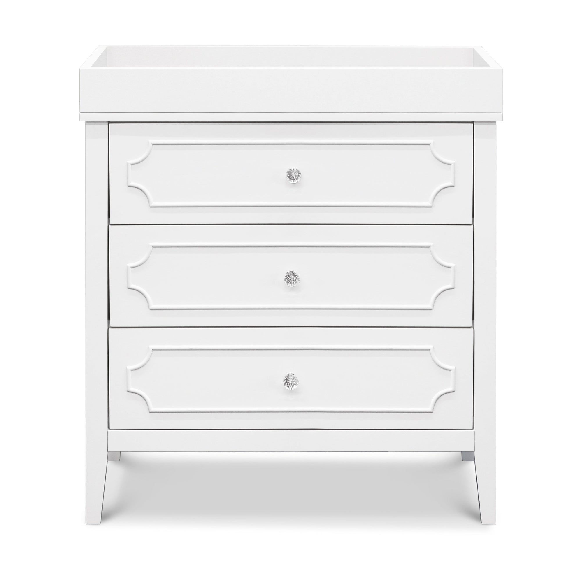 M11423W,DaVinci,Chloe Regency 3-Drawer Dresser in White