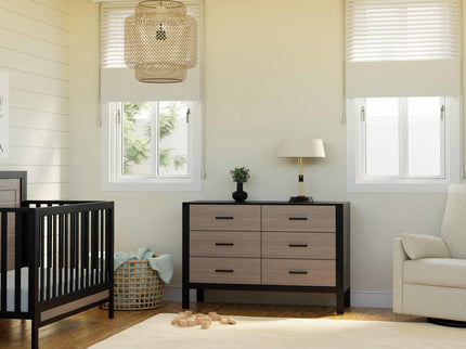 F23226ECWD,Carter's,Radley 6-Drawer Dresser in Ebony & Coastwood