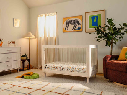 M9001KNX,Babyletto,Lolly 3-in-1 Convertible Crib w/Toddler Conversion Kit in Washed Natural/Acrylic