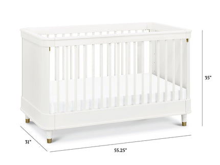 B14301RW,Namesake,Tanner 3-in-1 Convertible Crib in Warm White