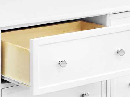 M5529W,DaVinci,Kalani 6-Drawer Double Wide Dresser in White Finish