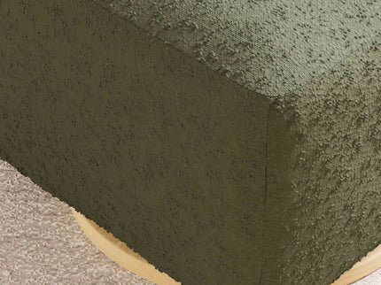 M26385OBLB,Babyletto,Kiwi Gliding Ottoman in Olive Boucle w/ Light Wood Base