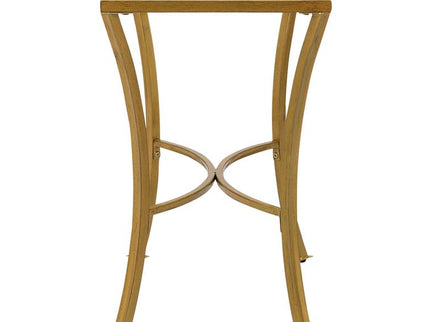 Alana 24" Wide Clear Glass Antique Gold Metal Accent Table