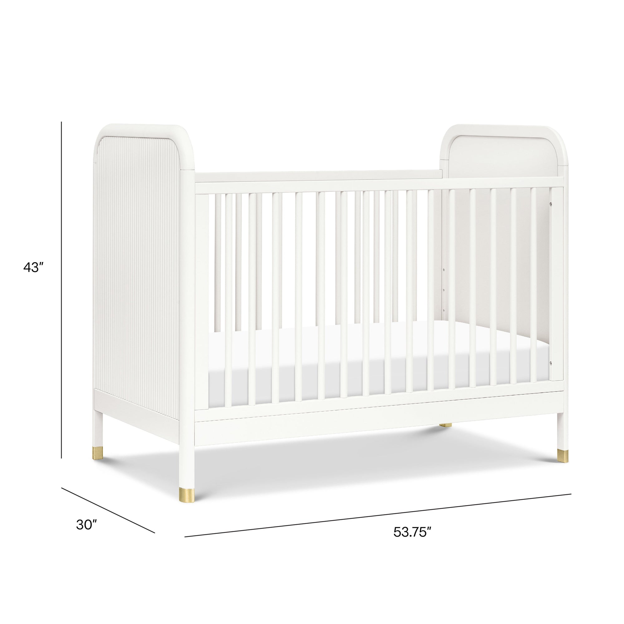 M26742RW,Namesake,Brimsley Tambour 3-in-1 Convertible Crib in Warm White