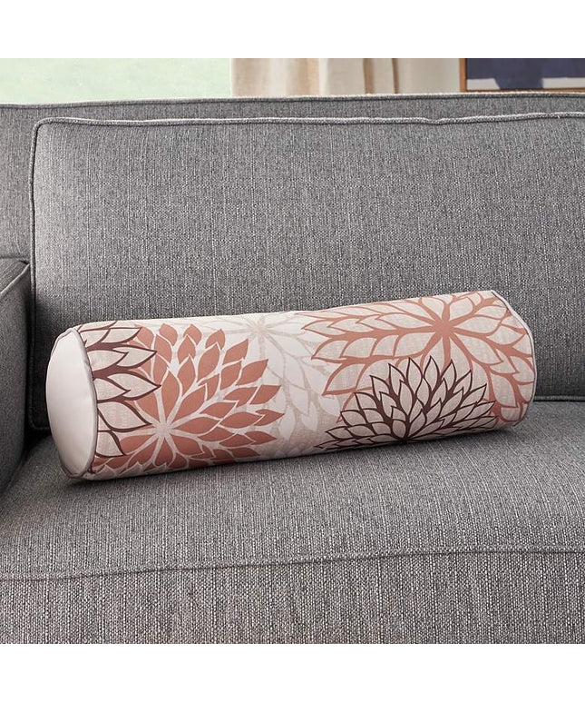 Aloha Beige Brown 20" x 6" Indoor/Outdoor Bolster Pillow