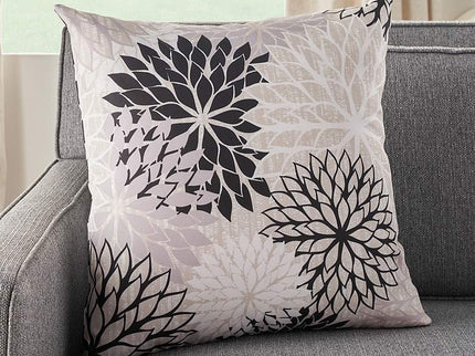 Aloha Black White 20" Square Indoor/Outdoor Throw Pillow