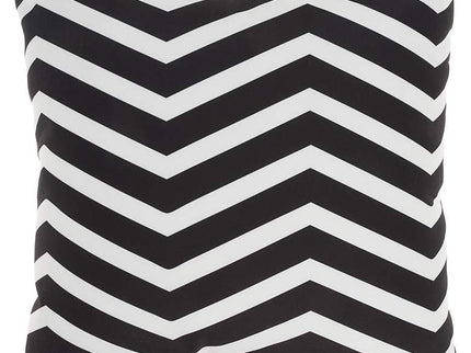 Aloha Black White 20" Square Indoor/Outdoor Throw Pillow