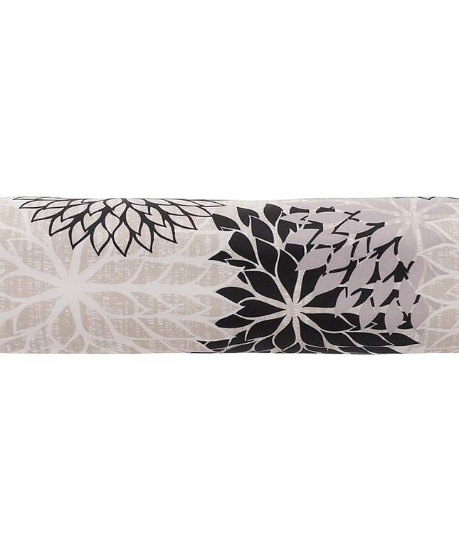 Aloha Black White 20" x 6" Indoor/Outdoor Bolster Pillow