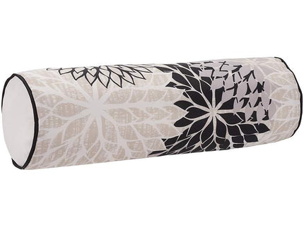 Aloha Black White 20" x 6" Indoor/Outdoor Bolster Pillow