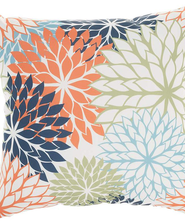 Aloha Multi-Color 20" Square Indoor/Outdoor Throw Pillow