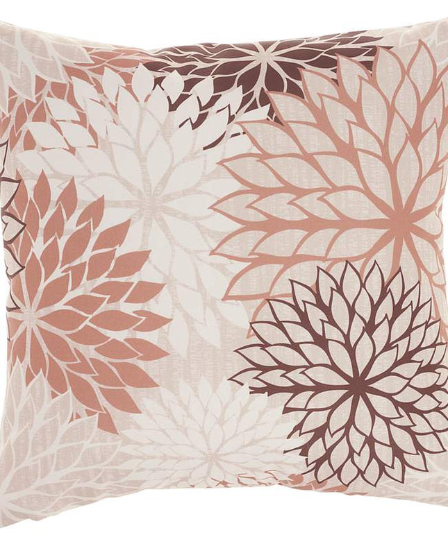 Aloha Natural Brown 20" Square Indoor/Outdoor Throw Pillow