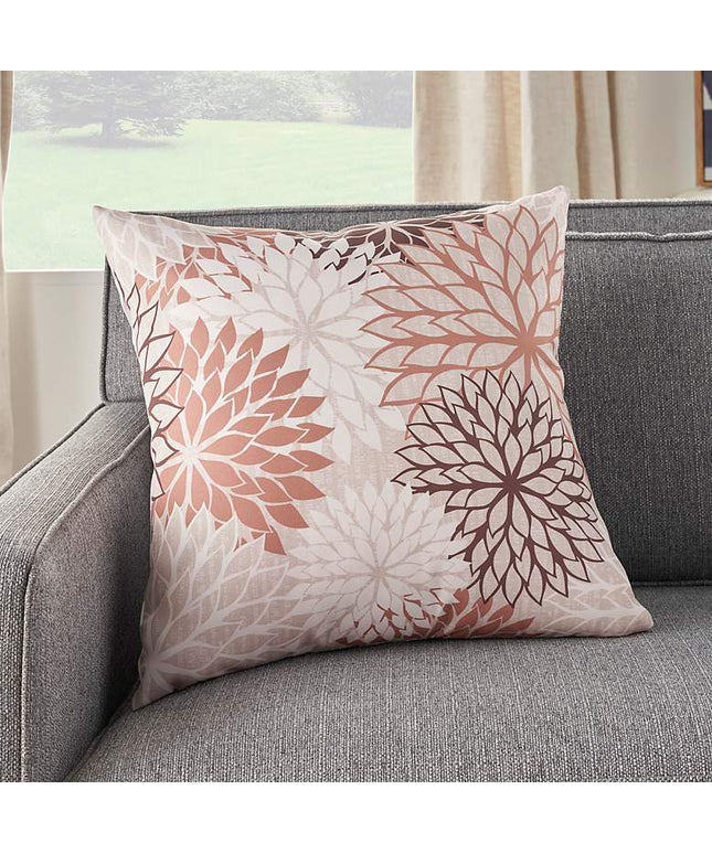 Aloha Natural Brown 20" Square Indoor/Outdoor Throw Pillow