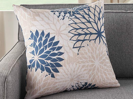 Aloha Navy Ivory 20" Square Indoor/Outdoor Throw Pillow