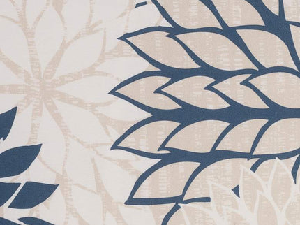 Aloha Navy Ivory 20" Square Indoor/Outdoor Throw Pillow