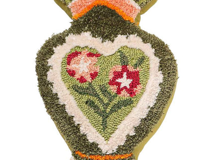 Amphorae Green Tufted 12" x 20" Accent Pillow