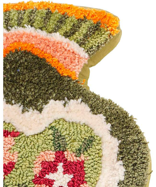 Amphorae Green Tufted 12" x 20" Accent Pillow