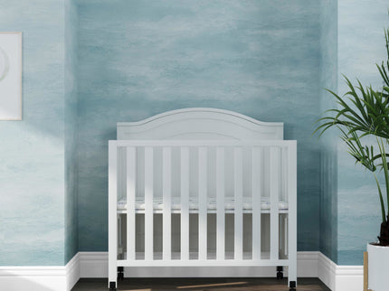 M12898W,DaVinci,Charlie Folding Portable 3-in-1 Mini Crib in White