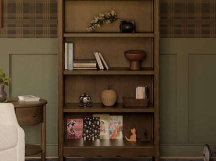 M7114NL,Namesake,Liberty Assembled Bookcase in Natural Walnut