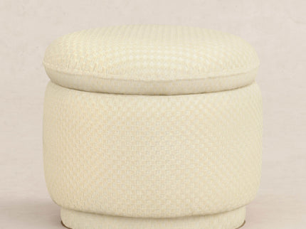 M22985IVC,Babyletto,Enoki Storage Ottoman in Ivory Velvet Checker