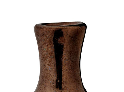 Ansen Metallic Bronze Ceramic Decorative Vases Set of 3