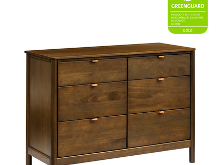 M25616NL,Babyletto,Bondi 6-Drawer Assembled Dresser in Natural Walnut