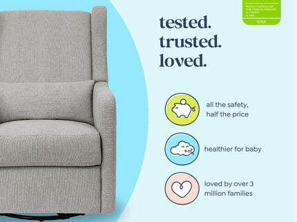 F19587PFTGRY,Carter's,Arlo Recliner and Swivel Glider in Performance Grey Linen