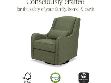 M27787OB,Namesake,Devon Recliner and Swivel Glider in Olive Boucle