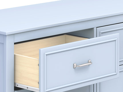 M12826PB,DaVinci,Charlie 6-Drawer Double Dresser in Powder Blue