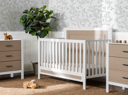 F23201WCWD,Carter's,Radley 4-in-1 Convertible Crib in White & Coastwood