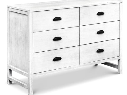 M13516CGW,DaVinci,Fairway 6-Drawer Double Dresser in Cottage White