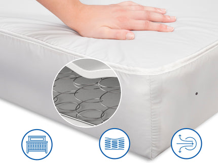 M5380C,DaVinci,Deluxe Coil Dual-Sided Crib & Toddler Mattress 100% Non-Toxic & Dual Sided Firmness
