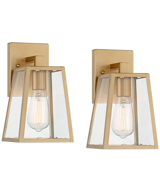 Arrington 10 3/4" High Soft Gold Wall Sconce Set of 2
