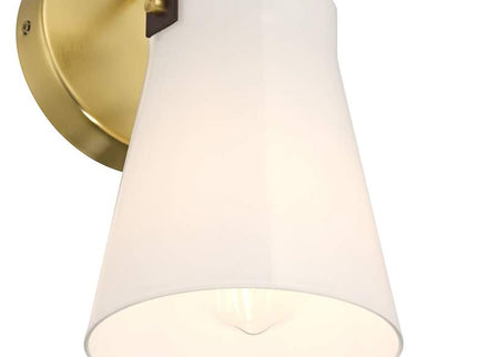 Ashley 10 1/2" High Antique Brass and Leather Wall Sconce Set of 2