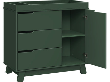 M4223FRGR,Babyletto,Hudson 3-Drawer Changer Dresser w/Removable Changing Tray in Forest Green