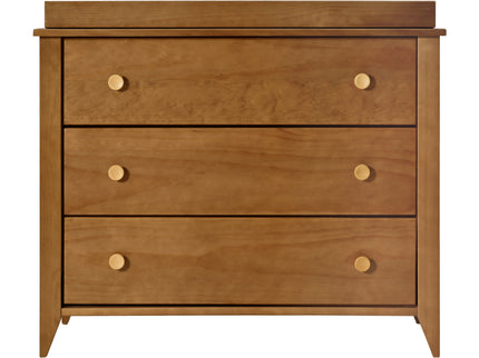 M10323CTN,Babyletto,Sprout 3-Drawer Changer Dresser in Chestnut and Natural Finish