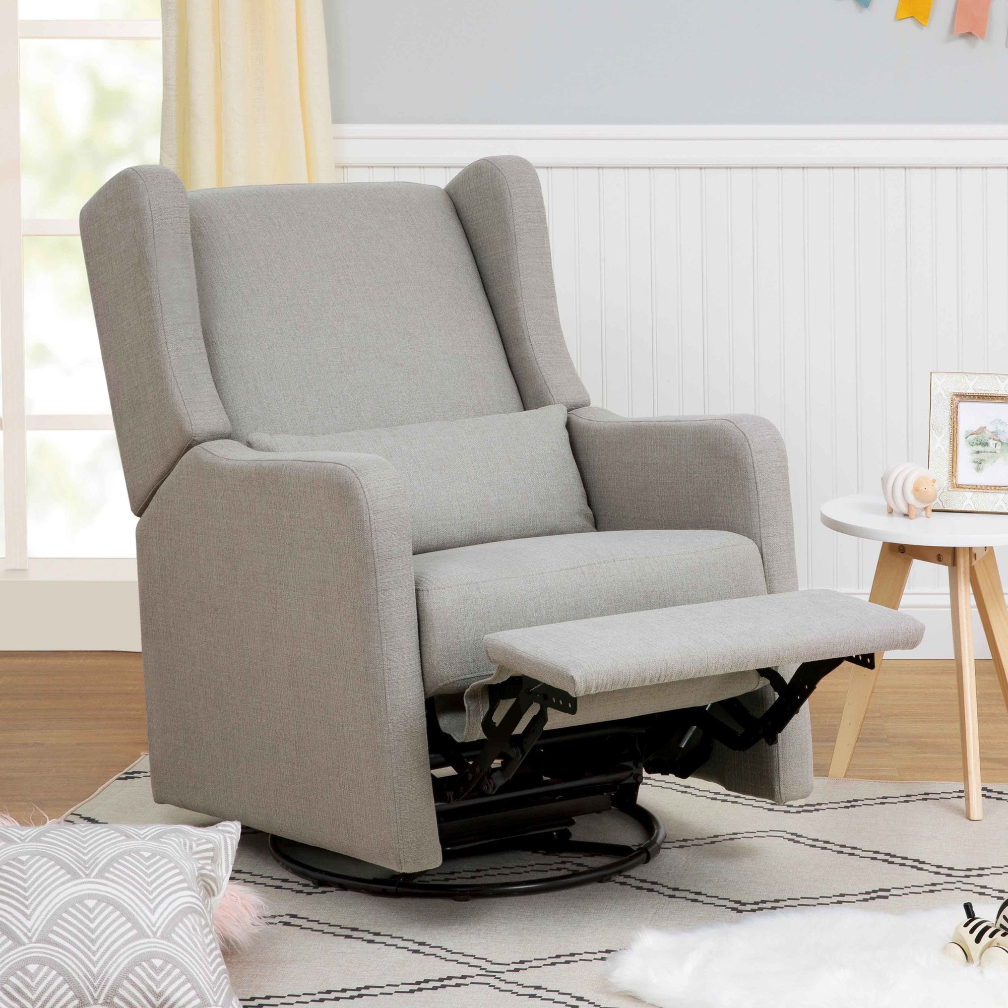 F19587PFTGRY,Carter's,Arlo Recliner and Swivel Glider in Performance Grey Linen