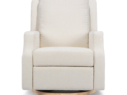 M22287WBLB,Namesake,Crewe Recliner and Swivel Glider in Ivory Boucle w/Light Wood Base