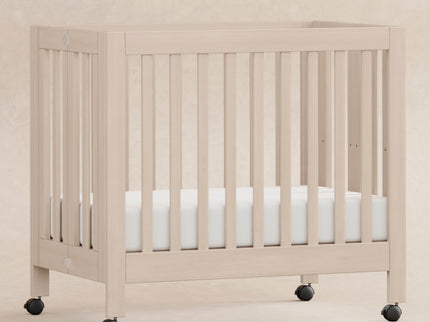 M6698NX,Babyletto,Origami Mini Crib in Washed Natural