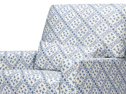 M21787BLT,Namesake,Sarah Flint x Namesake Crawford Swivel Glider in Blue Lattice Performance Eco-Weave