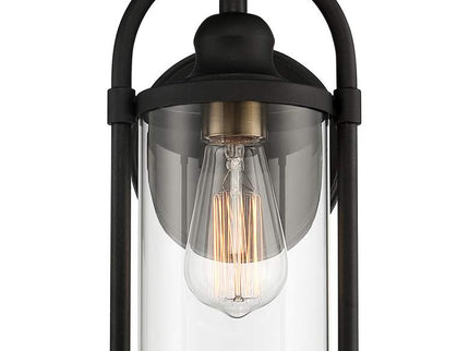 Avani 10 1/4" High Black and Brass Wall Sconce Set of 2