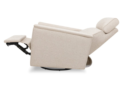 M17186PBEW,Namesake,Willa Plus Power Glider Recliner w/ Power Headrest in Performance Beach Eco-Weave