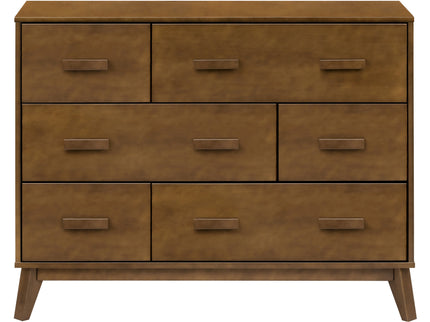 M5826NL,Babyletto,Scoot 6-Drawer Dresser in Natural Walnut