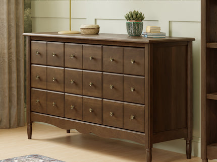M7128NL,Namesake,Liberty 9-Drawer Assembled Dresser in Natural Walnut