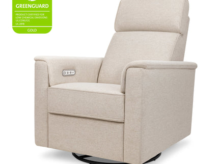 M17186PBEW,Namesake,Willa Plus Power Glider Recliner w/ Power Headrest in Performance Beach Eco-Weave
