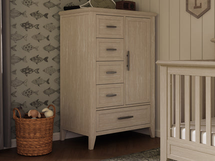 B14427SDB,Monogram by Namesake,Beckett Chifforobe in Sandbar