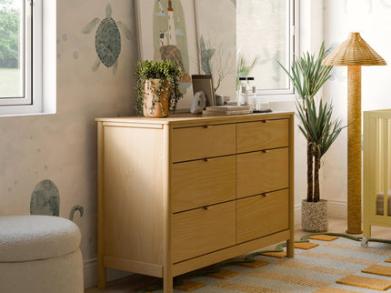 M25616HY,Babyletto,Bondi 6-Drawer Assembled Dresser in Honey