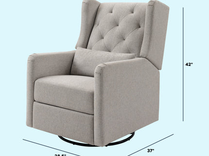 M22487PGEW,DaVinci,Everly Recliner in Performance Grey Eco-Weave