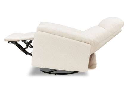 M24387CCB,DaVinci,Suzy Swivel Recliner in Cozy Cream Boucle
