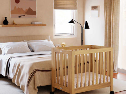 M6698HY,Babyletto,Origami Mini Crib in Honey
